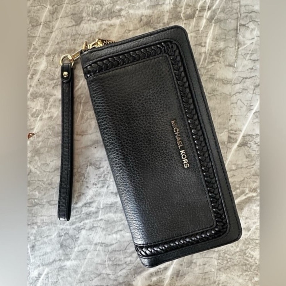 Michael Kors Black and Gold Keychain